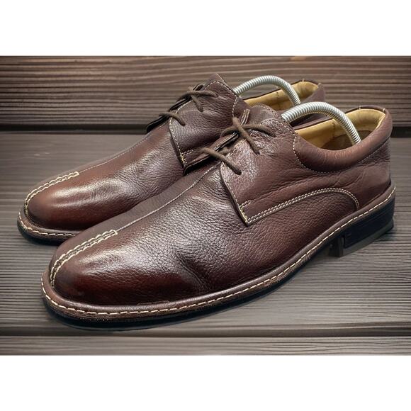 Belvedere Beltrami Full Grain Brown Leather Oxfords Mens Size 9.5 Fast Shipping main image 7